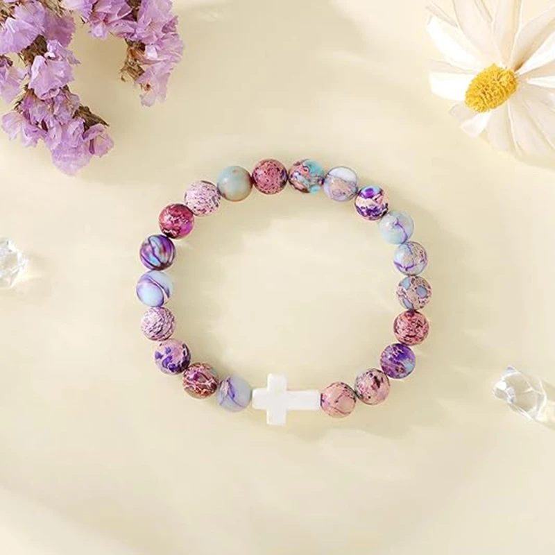 سوار دائري أنيق من حجر الإمبراطور الطبيعي للنساء والرجال في الفصول الأربعة كتلة ألوان ملونة للجنسين