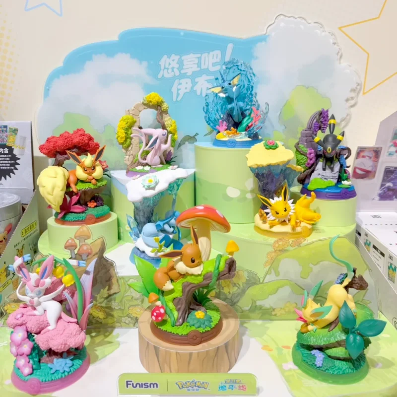 

New Funism Pokemon Eevee Blind Box Trendy Toy Peripheral Desktop Figurine Figurine Halloween Christmas Boy Gifts