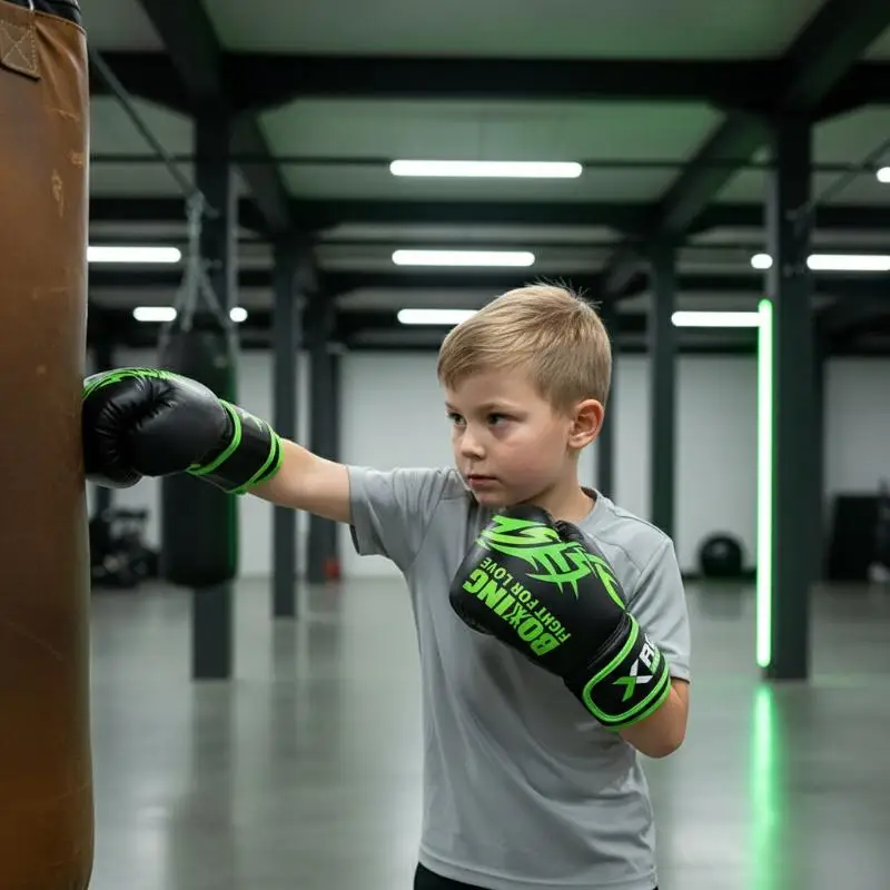 PU Sanda Gloves 4 6 Oz for Children Adult Breathable Professional Boxing Training Muay Thai Taekwondo Practice Mitts image 2