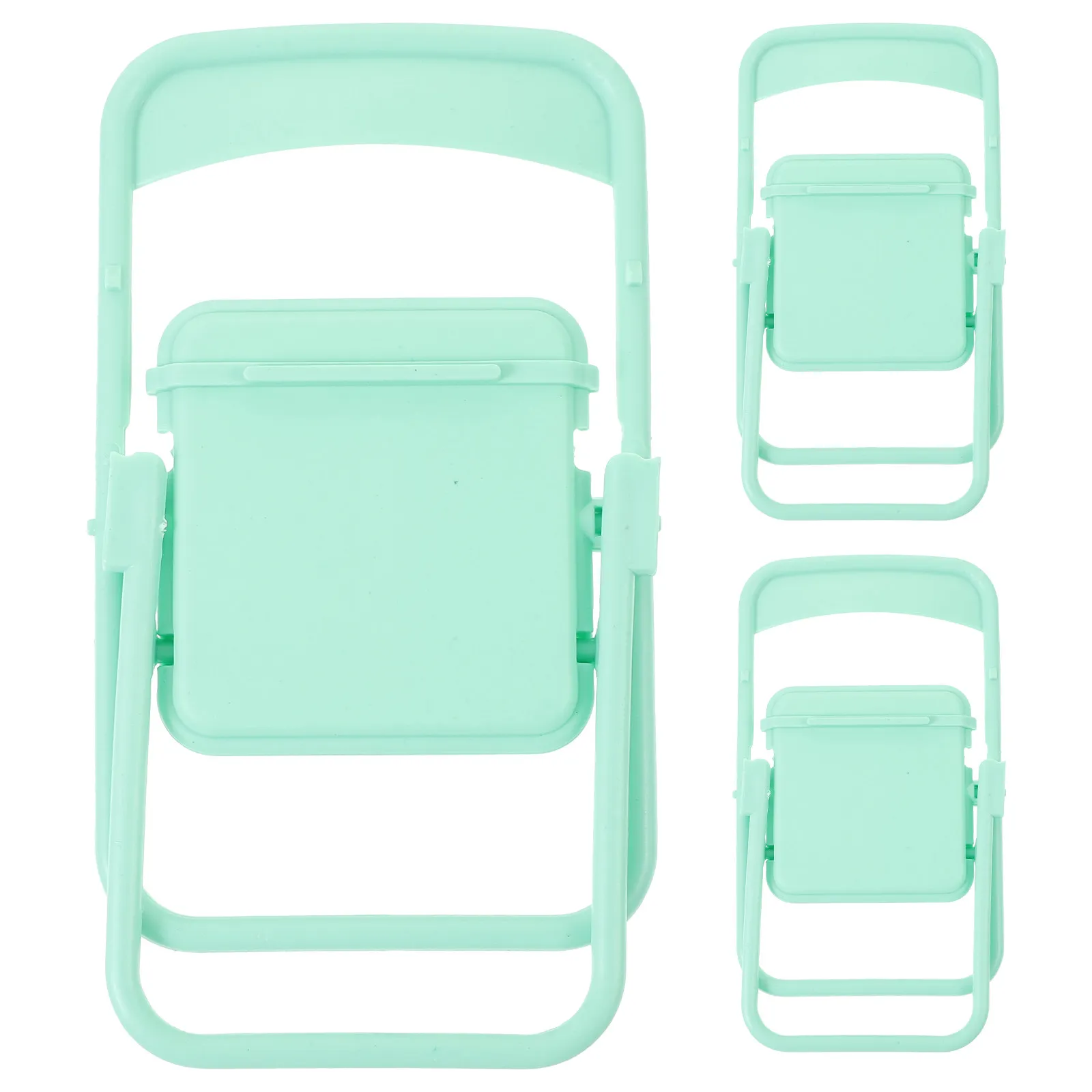 

3Pcs Miniature Folding Chairs Mini House Decoration Compact Lightweight Adornments Kids Room Ornaments Decorative Mini Furniture