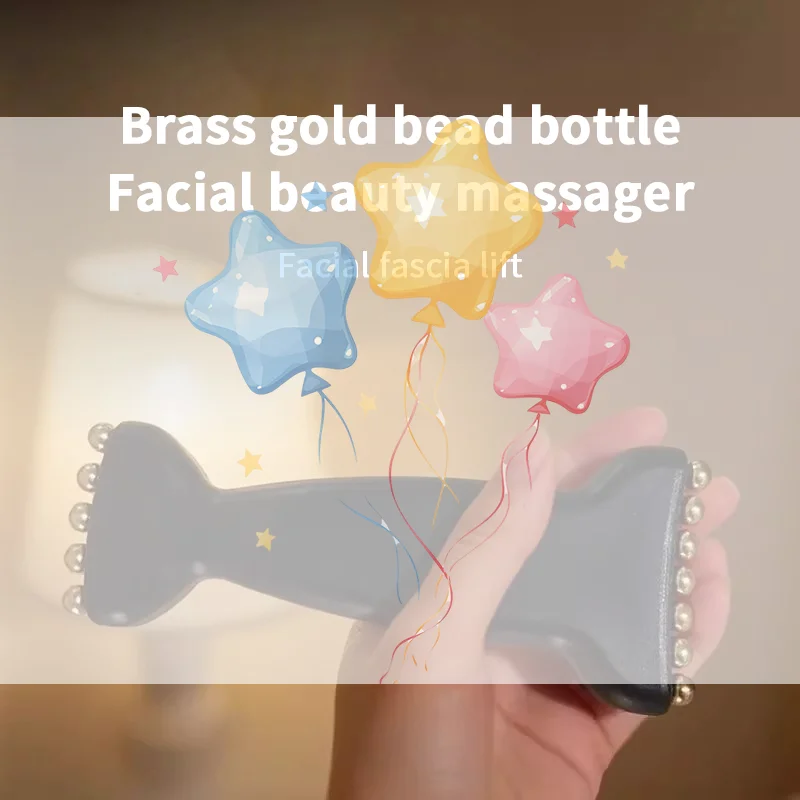 

Reduce Puffiness Massager Face Lifting And Tightening Traditional Brass Meridian Brush Skin Scraping Eye Body Spa Facial Beauty