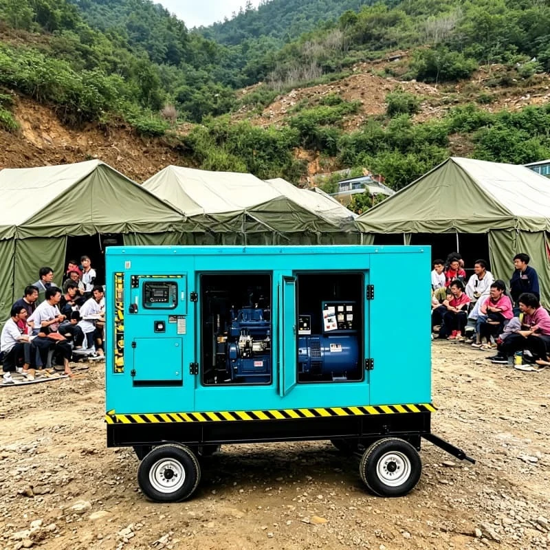 

Construction Generator 45KVA 380V 3 Phase Gas Tower Crane Concrete Pump Welder Lighting Tower Heavy Equipment Operation Custom