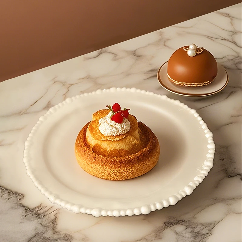 

Large Ceramic Dinner 9’’ 10’’ Plates Scratch Resistant Dishes, Dishwasher & Microwave Safe, Perfect for Indoor/Outdoor Dining