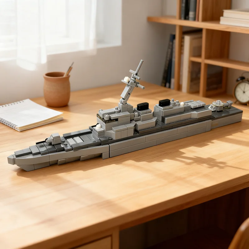 

346 шт. MOC Creator Arleigh Burke Destroyer 1 модель здания игрушечные блоки архитектура сборка рождественские подарки DIY творческая идея