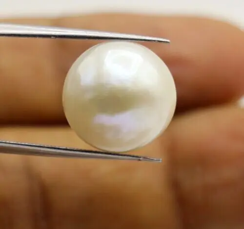 

huge Round 10.3mm Natural south sea White Pearl Loose pearls half drill