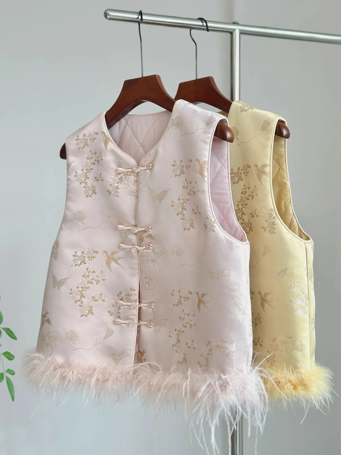 

Женский хлопковый жилет в стиле Тан, осенне-зимняя новинка, традиционный китайский жилет в стиле Сун и Цзинь, из полиэстера и вискозы