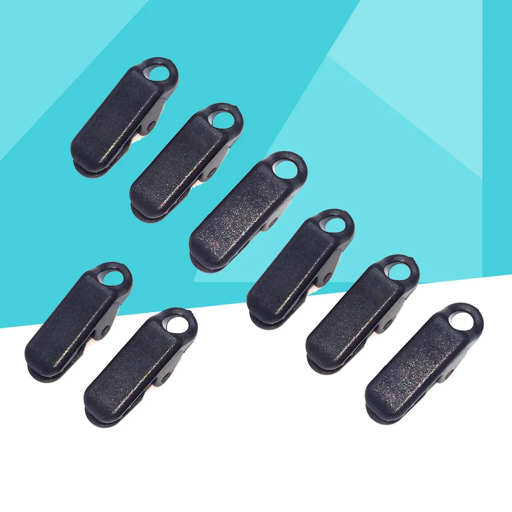 8Pcs Strong Pull Force Tent Tighten Clips High Strength Plastic Clamp Tarp Clips for Camping Tent Awning Boat Pool Cover