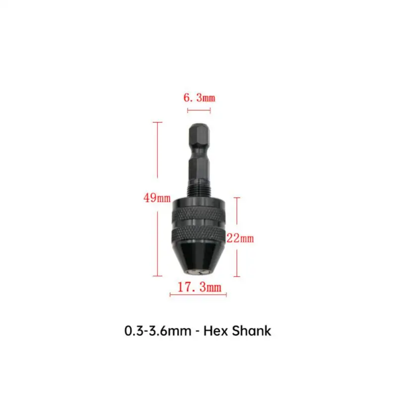 1/2/3PCS Drill Chuck 0.3-8mm Mini Jaw Quick Change Keyless Drill Bit Adapter Holder Clamp Fixing Device Tools Electric Hex Shank