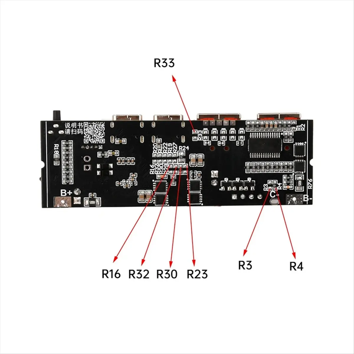 *ABDH QC3.0 100W Bidirectional Fast Charge Mobile Power Module Power Bank 18650 Quick Charging Module PD QC SCP VOOC 4S