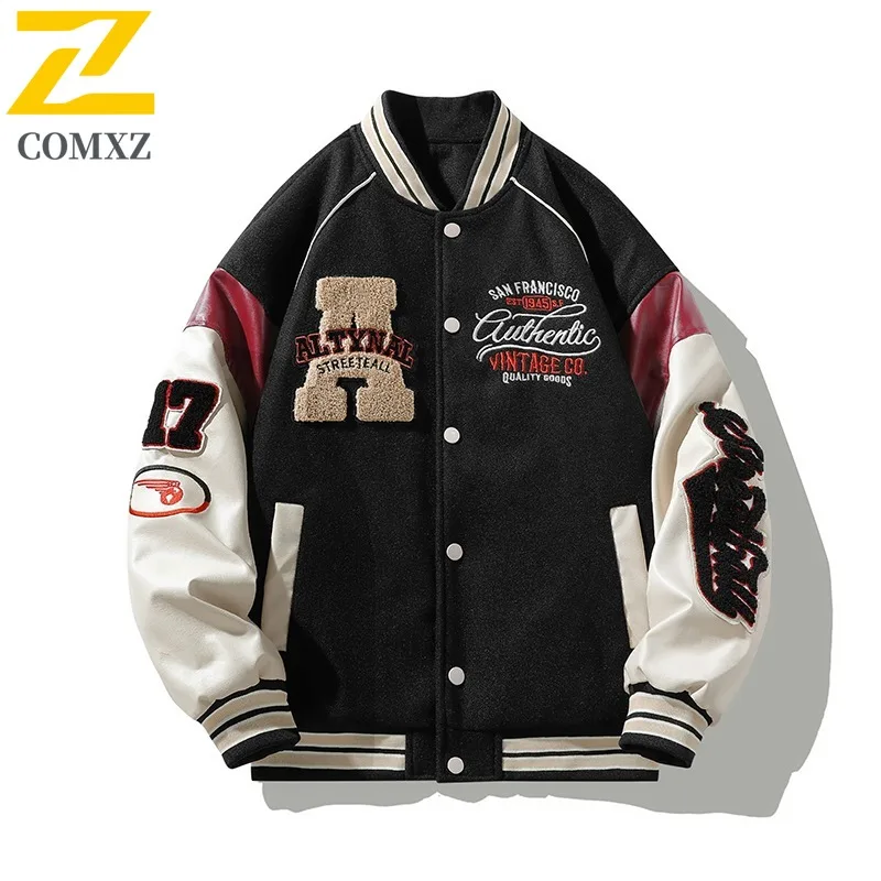 COMXZ Men Cotton Padded Jacket Preppy Classic Outdoor Jogger Comfortable Winter Jacket Outdoor Leisure Lightweight Bread Jackets