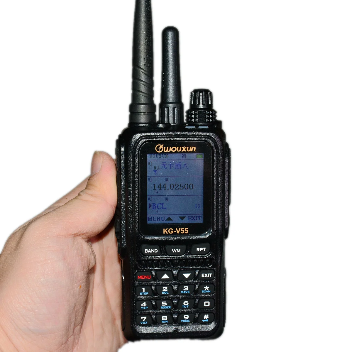 Imagem -02 - Wouxun-walkie Talkie com Banda Dupla uv Receptor de Digitalização Analógica Wcdma Rede Pública kg V55 4g Lte 3g