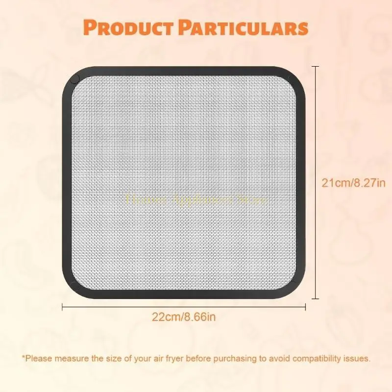 D0ABアンチスプラッタエアフライヤーカバー保護キッチンツールセーフカバースプラッタシールドステンレス鋼のテクスチャ用キッチン