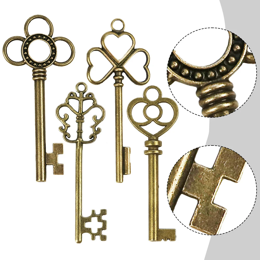 Metal Alloy Antique Skeleton Key For Creative DIY Projects Including Jewelry Making And Personalized Keychain Building