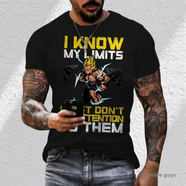 لعبة دراغون بول زد التي شيرت الرجال فيغيتا ملابس قصيرة الأكمام الكرتون سوبر سايان تي شيرت جيرسي الشارع الشهير 2025 الصيف غوكو Gmy القمم