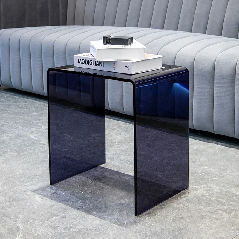 Acrylic Dining Table Minimalist Transparent Aesthetic Modern Side Office Unique Tea Table Muebles Auxiliares Balcony Furniture