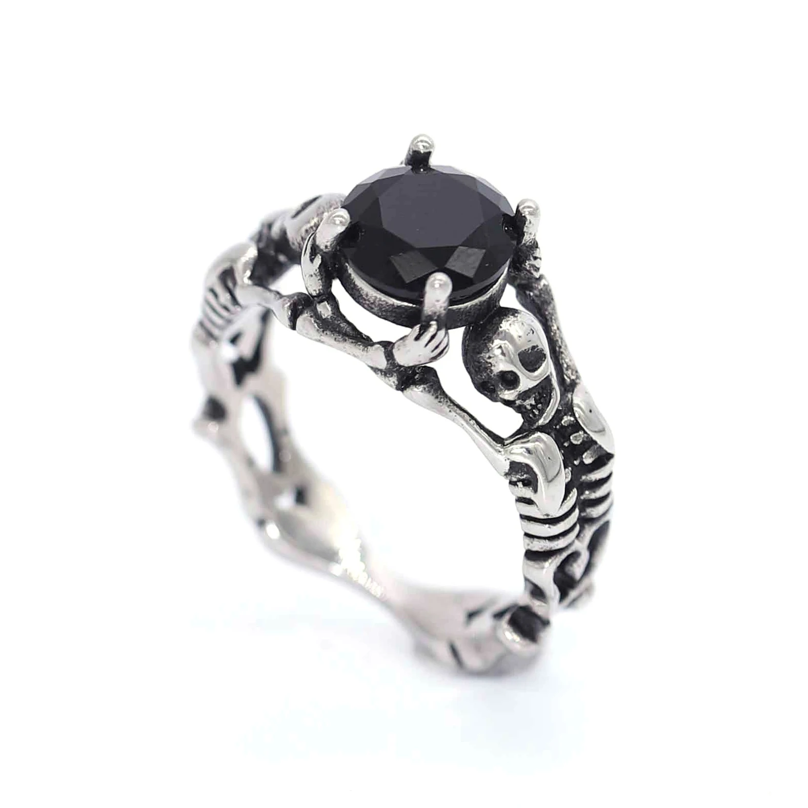 316 stainless steel ring jewelry zircon fashion ring custom OEMODM jewelry that woman