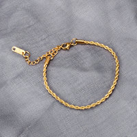 S36 Wholesale European and American Trendsetting Twisted Chain, Hand-Washing Wearable Savi Blogger Style Bracelet, Ins Stacked t