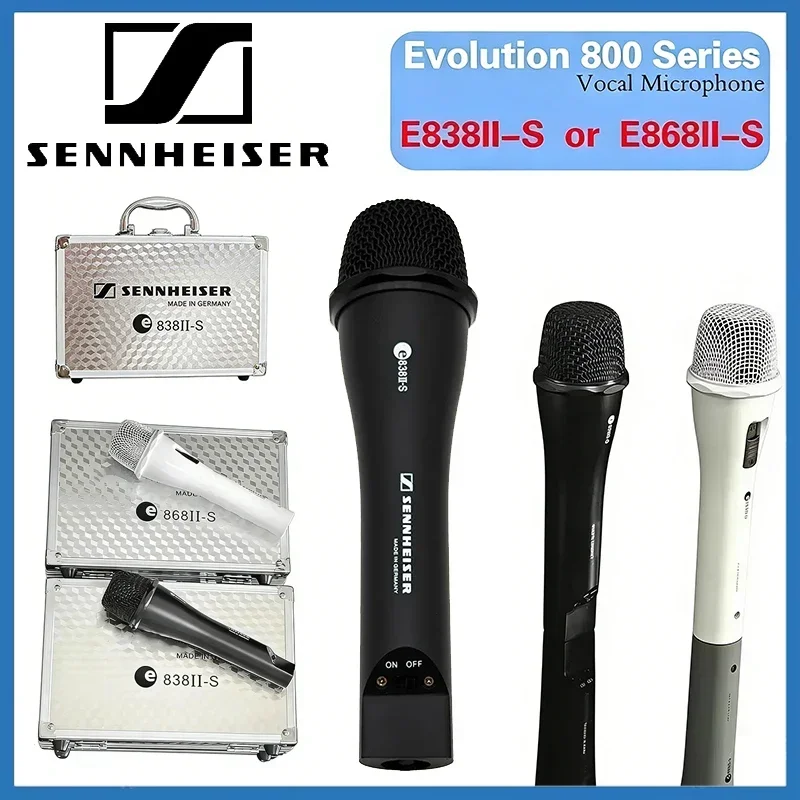 

Профессиональный динамический микрофон SENNHEISER E868II-S/E868II-S для живых выступлений, трансляций, пения и конференций (проводной)