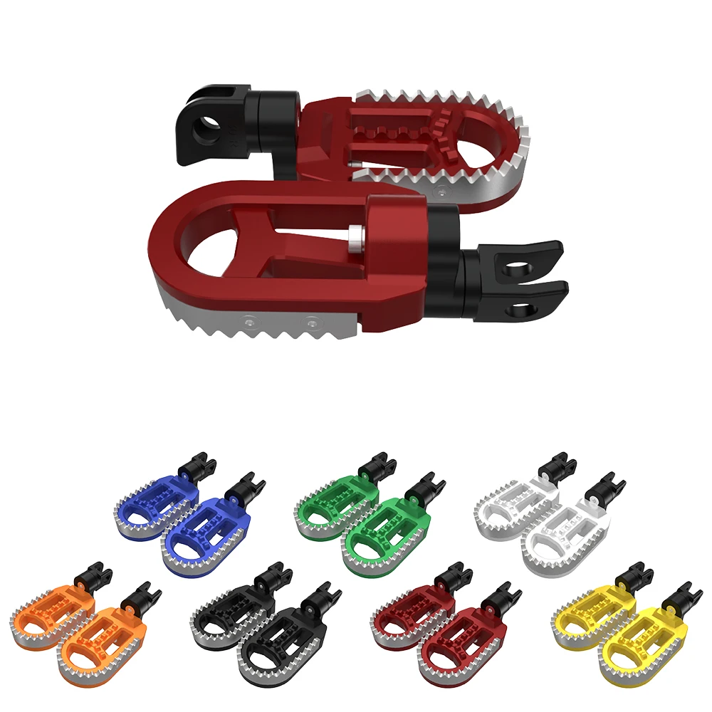 

Motorcycle Foot Pegs Adjustable Footrests Pedals For Honda CR125R CRF250L/M/R CRF300L CRF450L/RL CRF150R CRF250R/RX CRF450R/RX