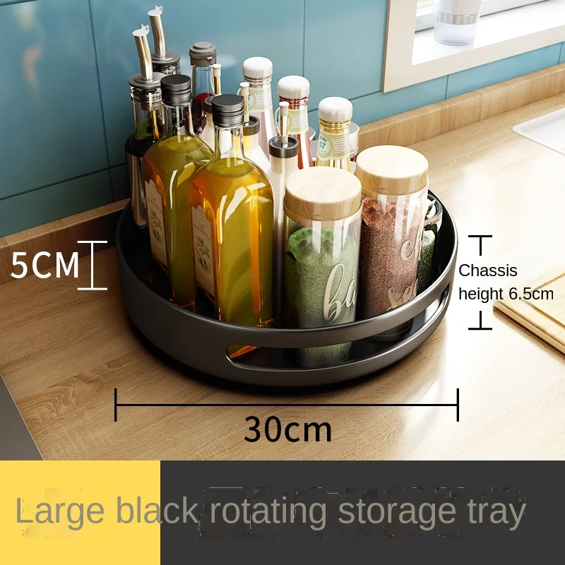 Rotatable Spice Rack Seasoning Corner Special Oil Salt Sauce Vinegar round Multifunctional Storage Box Rack