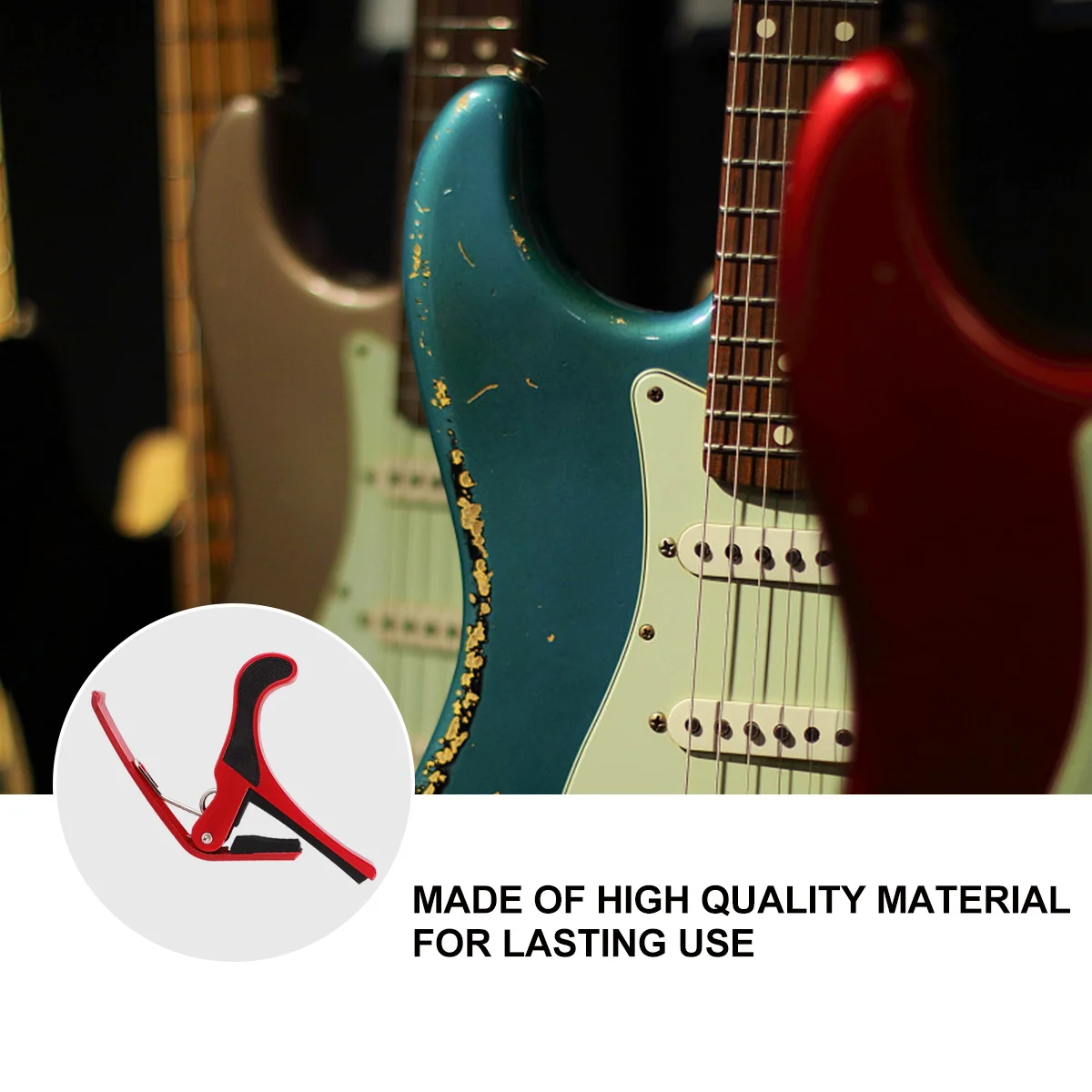 5 قطعة كابو الغيتار للخشب الشعبي الصوتي الكلاسيكي الغيتار الكمان القيثارة البانجو مندولين الإفراج السريع مشبك معدني دائم على كابو #2