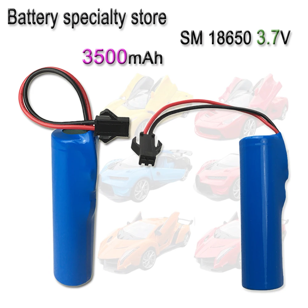 

3.7V 3500mAh 18650 Li-ion Battery For RC Car Q70 Q85 helicopter Airplanes car Boat Gun Toy 18650 3.7v battery SM plug