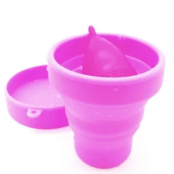 Coupe menstruelle pliable en silicone pour femme, hygiène féminine, arabisateur, arabisateur, période menstruelle