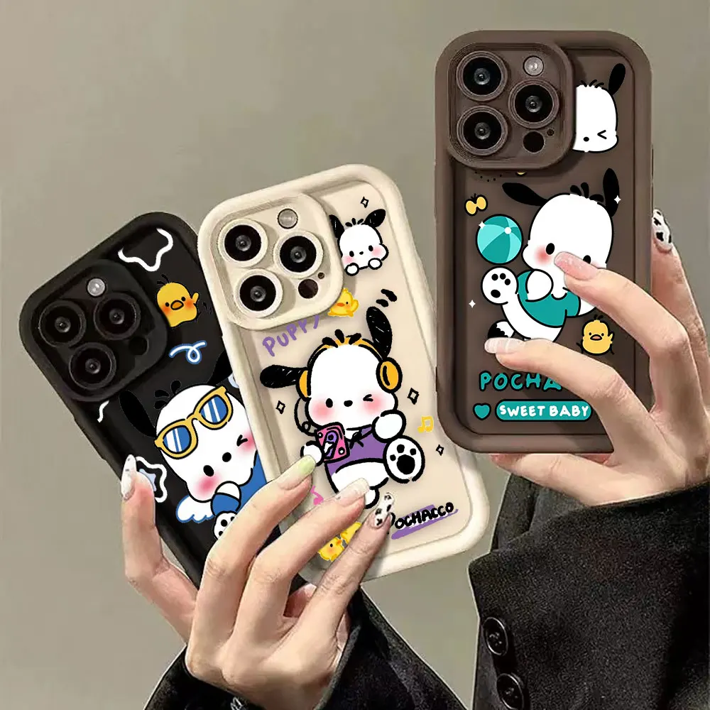 Anime Cute Dog P-Pochacco Phone Case For OPPO REALME C20 C21 C21Y C30 C31 C33 C35 C53 C55 C67 GT3 5 5I 5S 6I 7I 8 PRO 4G 5G Case