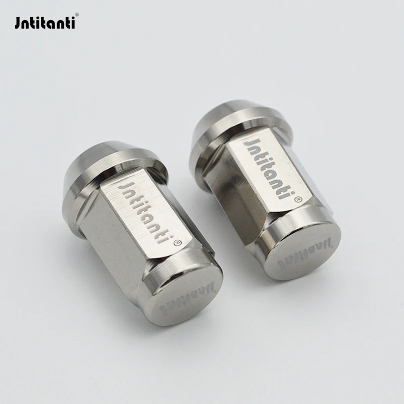 Jntitanti Closed end cone seat Gr.5 titanium 10.9 grade Wheel PCD Nut M12*1.25*35/50mm for Nissan,Greatwall,Geely,Subaru,Suzuki