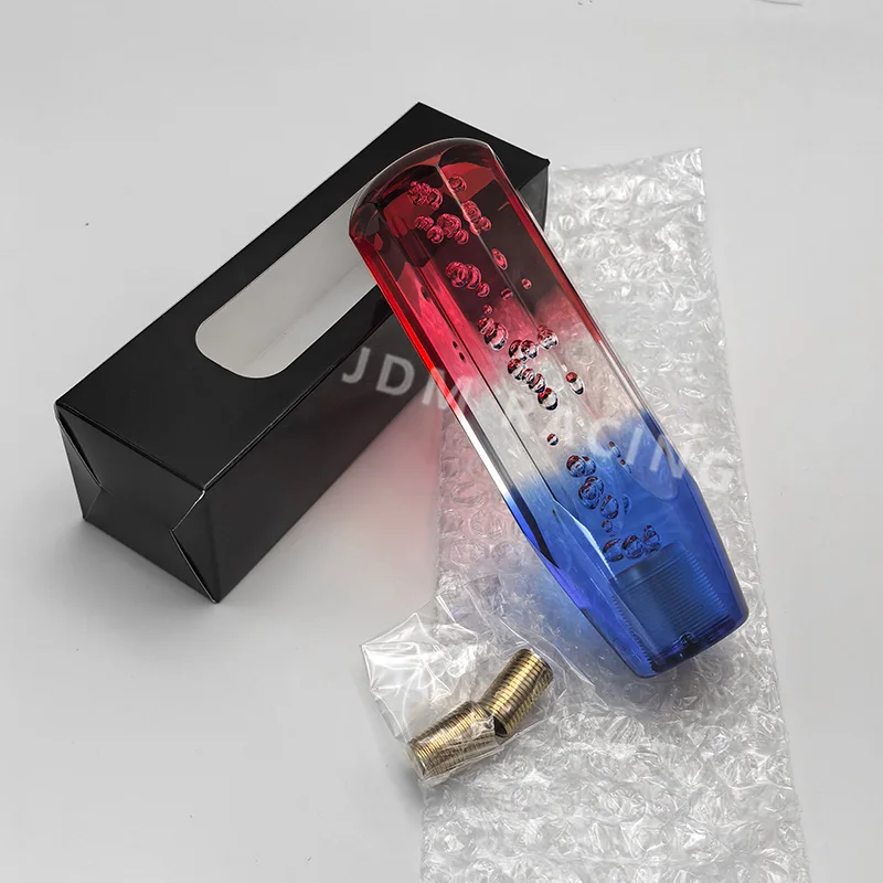 

10cm 15cm 20cm Car Manual Shift Knob Gear Shifter Head Replacement 3color Mixed Shift Knob Stick Crystal Transparent Bubble Gear