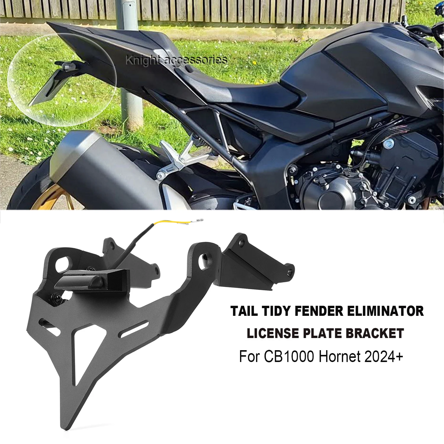 

CB1000 License Holder LED Light For Honda CB1000 cb1000 Hornet 2024- Motorcycle Fender Eliminator Rear Number Plate Bracket