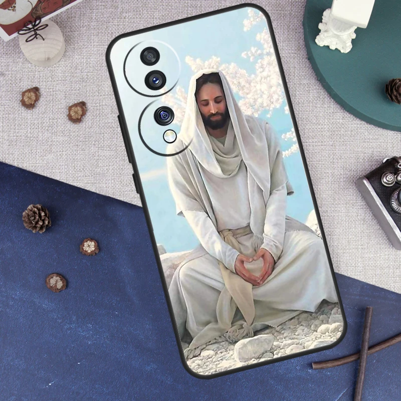 New Faith Christian Religious Jesus Case For Huawei P20 P30 Pro P40 Lite P Smart Z Nova 9 Honor X8 X9a 50 70 Magic 5 Pro Cover