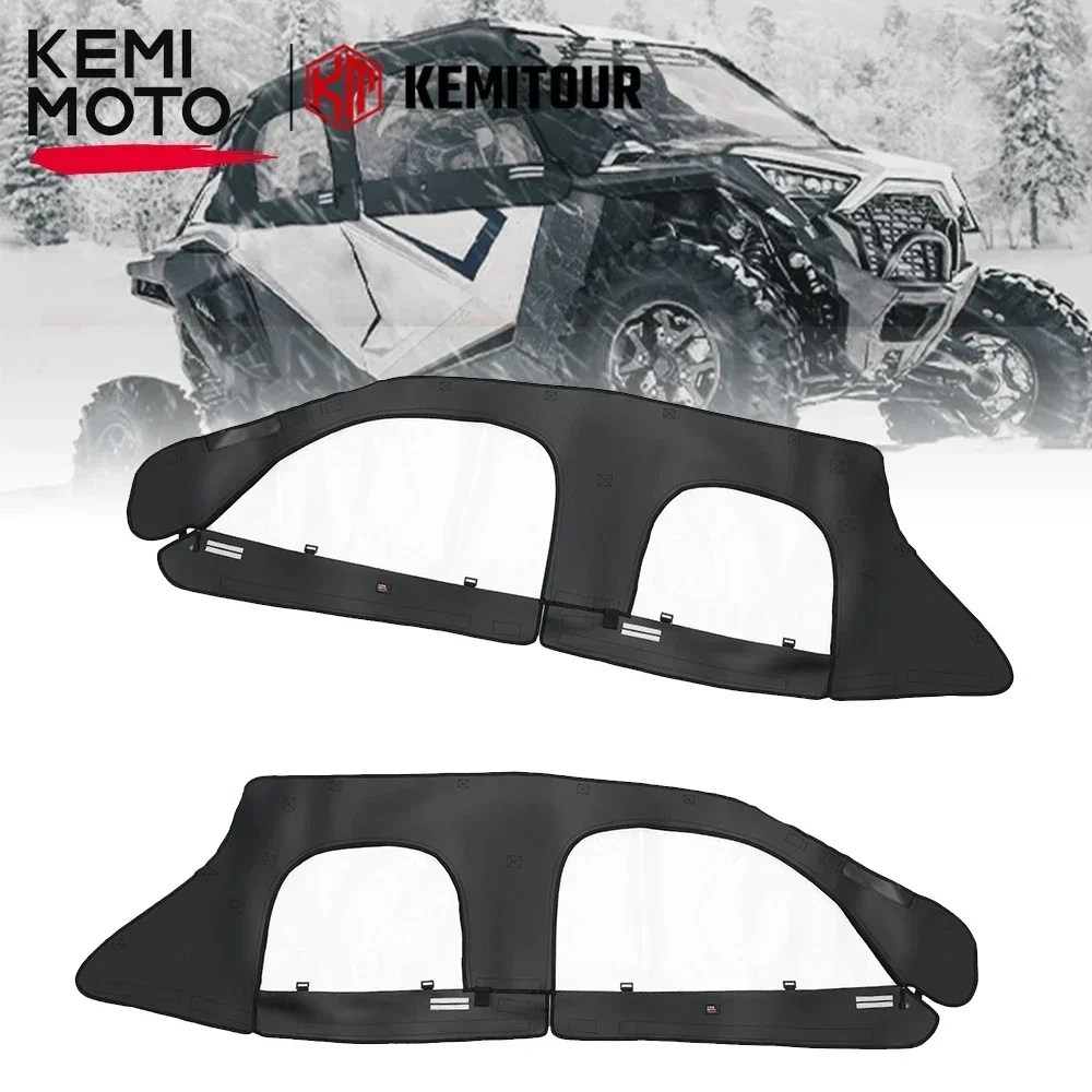 

KEMIMOTO #2884665 UTV Soft Upper Doors Cab Enclosure Doors Compatible with Polaris RZR PRO XP 4 / RZR Turbo R 4 2020-2023 2024