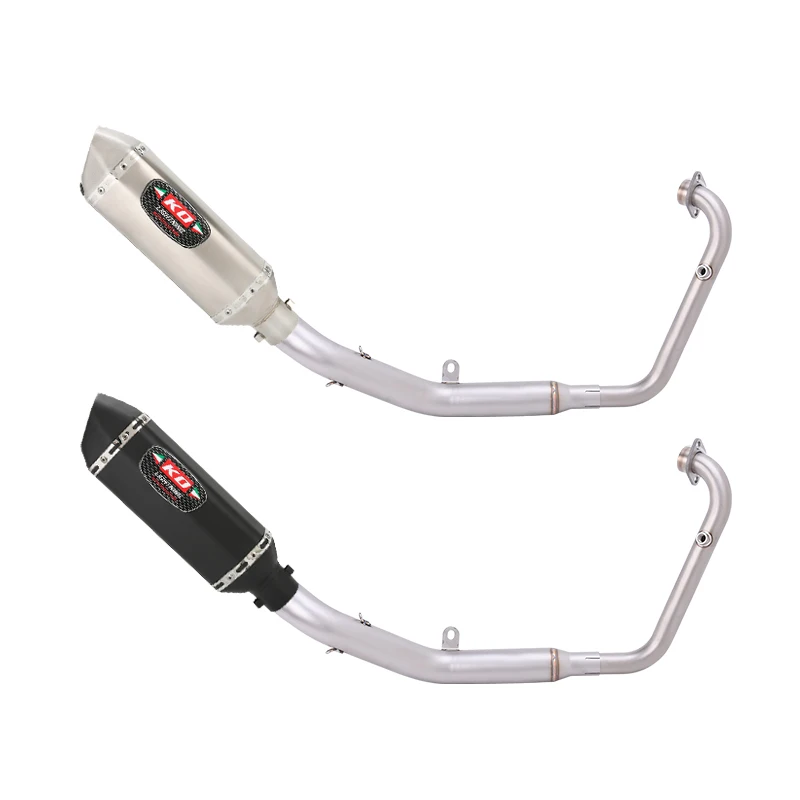 Slip On For Zontes ZT125 U1 G1 GK Z1 Z2 2025 2026 Exhaust System Header Link Pipe Muffler Tips With DB Killer Stainless Steel