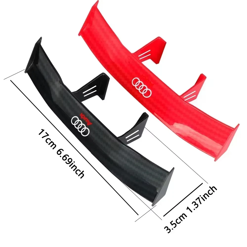 1Pcs Car Tail Wing Modified Trunk Spoiler Air Deflector Decoration For Audi Sline Q7 Q5 S4 S5 A6 C7 TT Q4 RS A3 A5 A4 A1 A7 - view 2