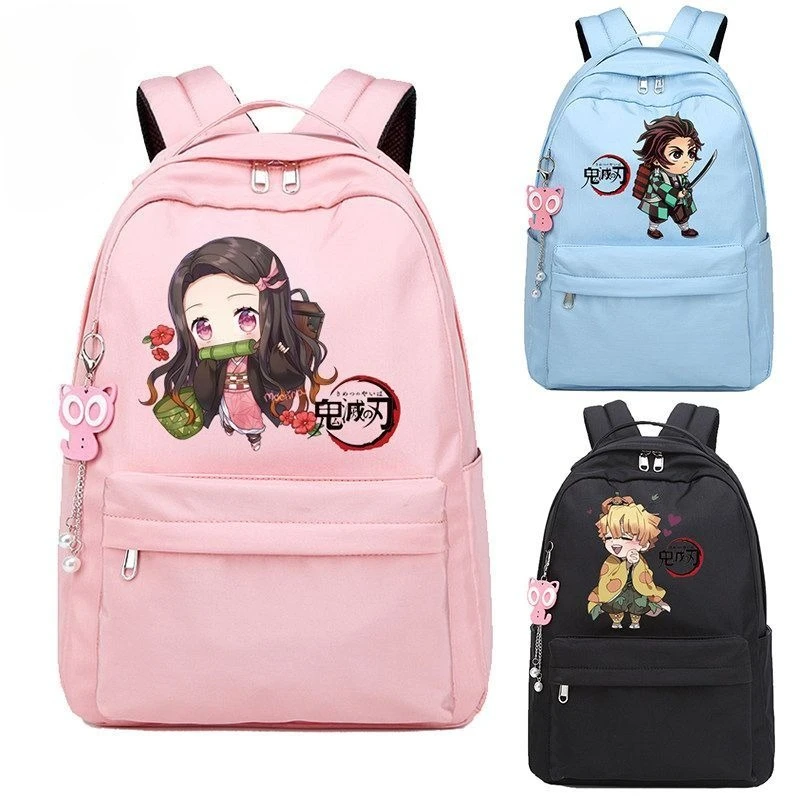 

Demon Slayer аниме товары мультфильм милая студенческая школьная сумка креативный 2D компьютерный рюкзак для хранения дорожный рюкзак подарок оптовая продажа