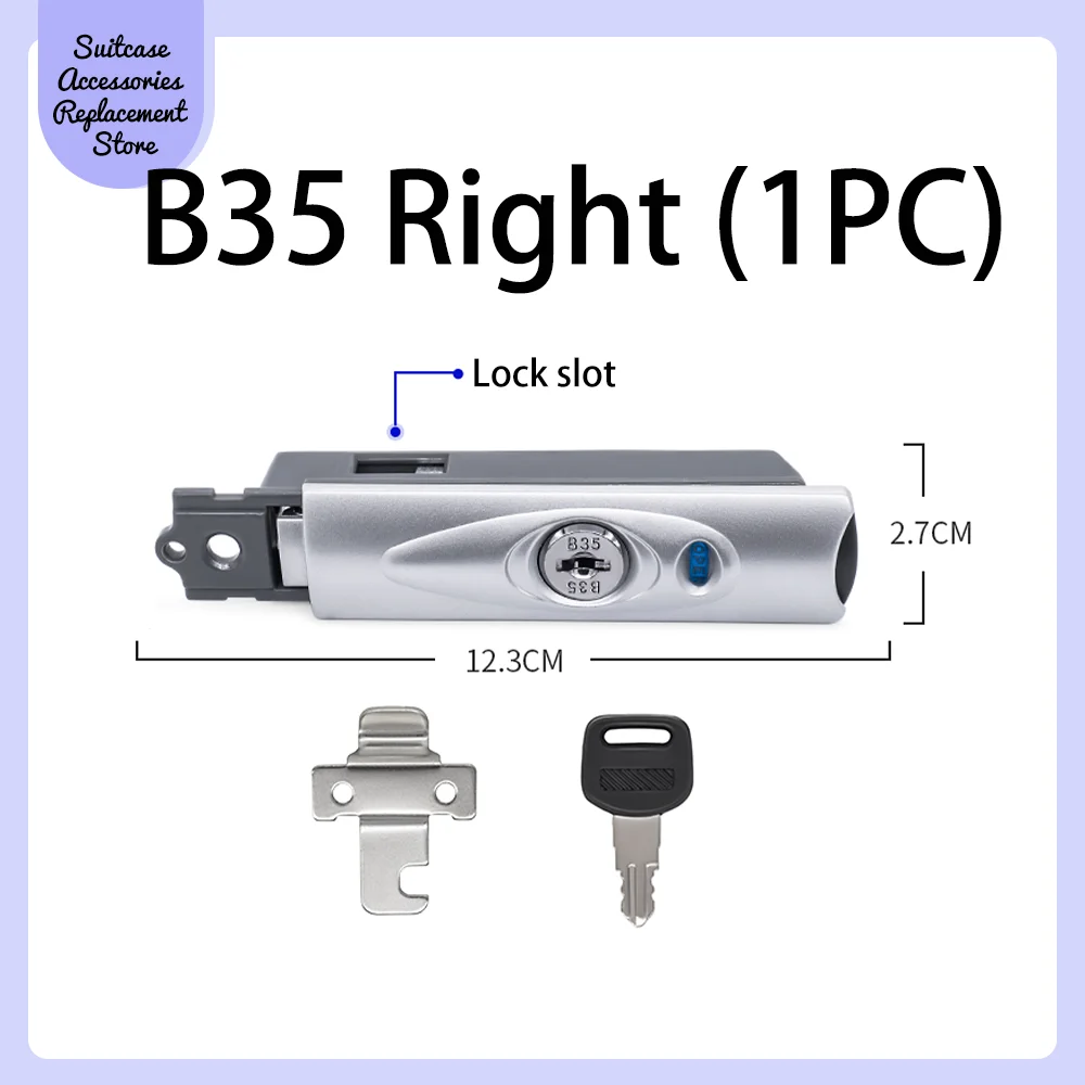 S085 Aluminum frame pull rod luggage combination lock accessories latch Combination box lock Leather luggage accessories latch