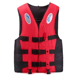 Gilet de sauvetage avec tuyau pour adultes et enfants, natation en plein air, ski nautique, gilet de conduite, combinaison de survie en polyester