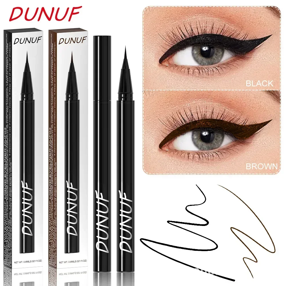 DUNUF Liquid Eyeliner Pencil Long-lasting Waterproof Smudge Proof Eyeliner Pen Women Cheap Korean Makeup High Quality Cosmetic