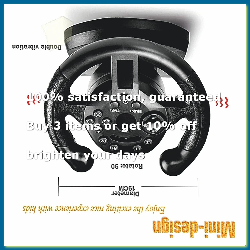 Game Racing Steering Wheel for PC Vibration Joysticks Remote Controller Imulated Driving