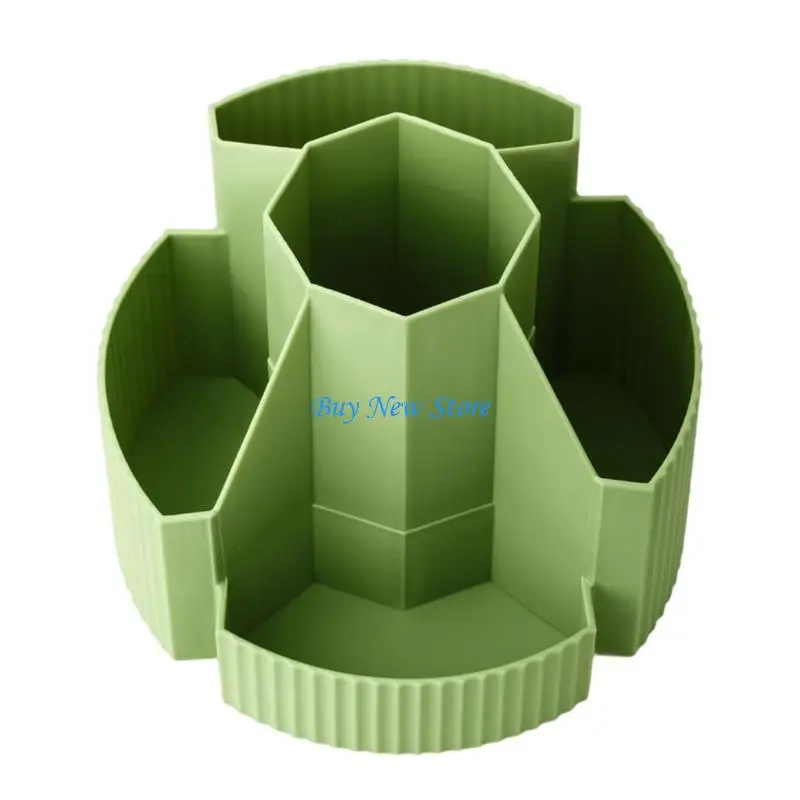 

20CE Creative 360 Spinning Desktop Storage Container Durable Plastic Design For Home Office Organization