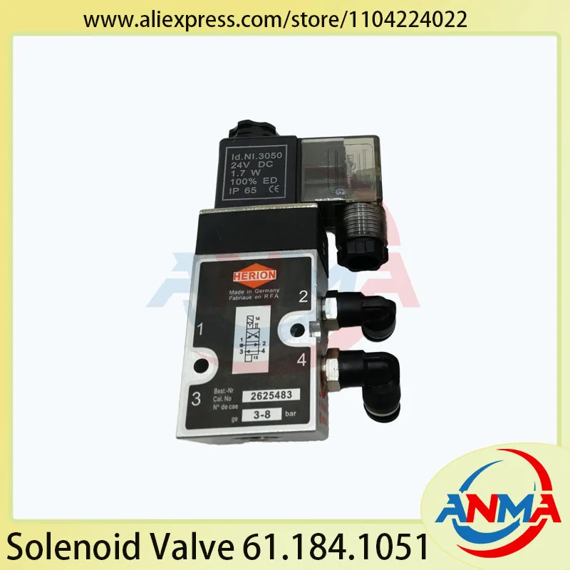 

Запасная часть печатной машины Heidelberg SM102 CD102 Электромагнитный клапан 61.184.1051 Пневматический цилиндр 24 В постоянного тока