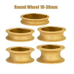 20mm Bore Dia 3Inch 75mm Round Brazed Diamond Grinding Wheel Demi-bullnose Edge Marble Stone Edging Profile Grinding Disc