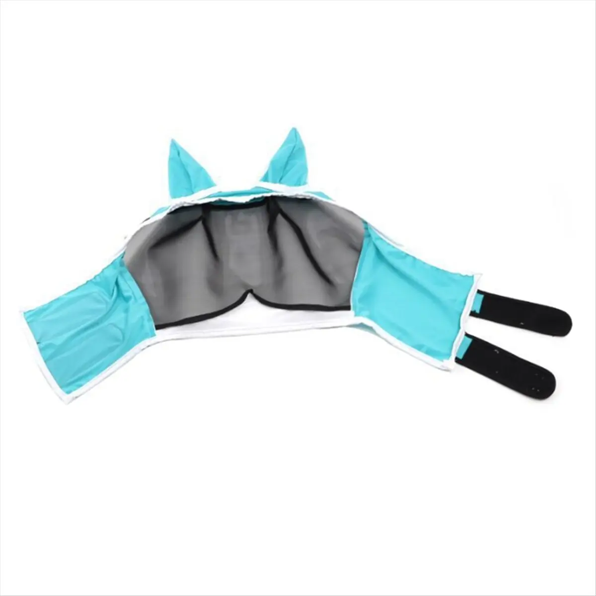 AT16 Horse Fly Mask with Ears, Horse Mask Anti-Mosquito and Insect, Ma Chao Comfort Fly Mask,Horse Head Mask,Blue