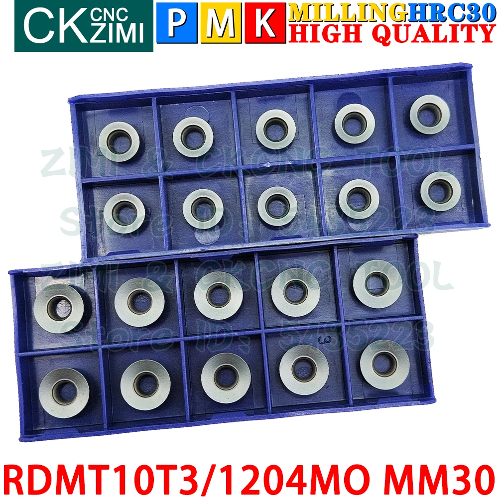 RDMT10T3MO MM30 RDMT1204MO MM30 Sisipan Karbida Sisipan Penggilingan Wajah Sisipan Penggilingan Dapat Diindeks Alat Bubut RCMT RDMT10T3 RDMT1204 RDMT 10T3 RDMT 1204 MM10 MM30 CNC untuk Baja Tahan Karat