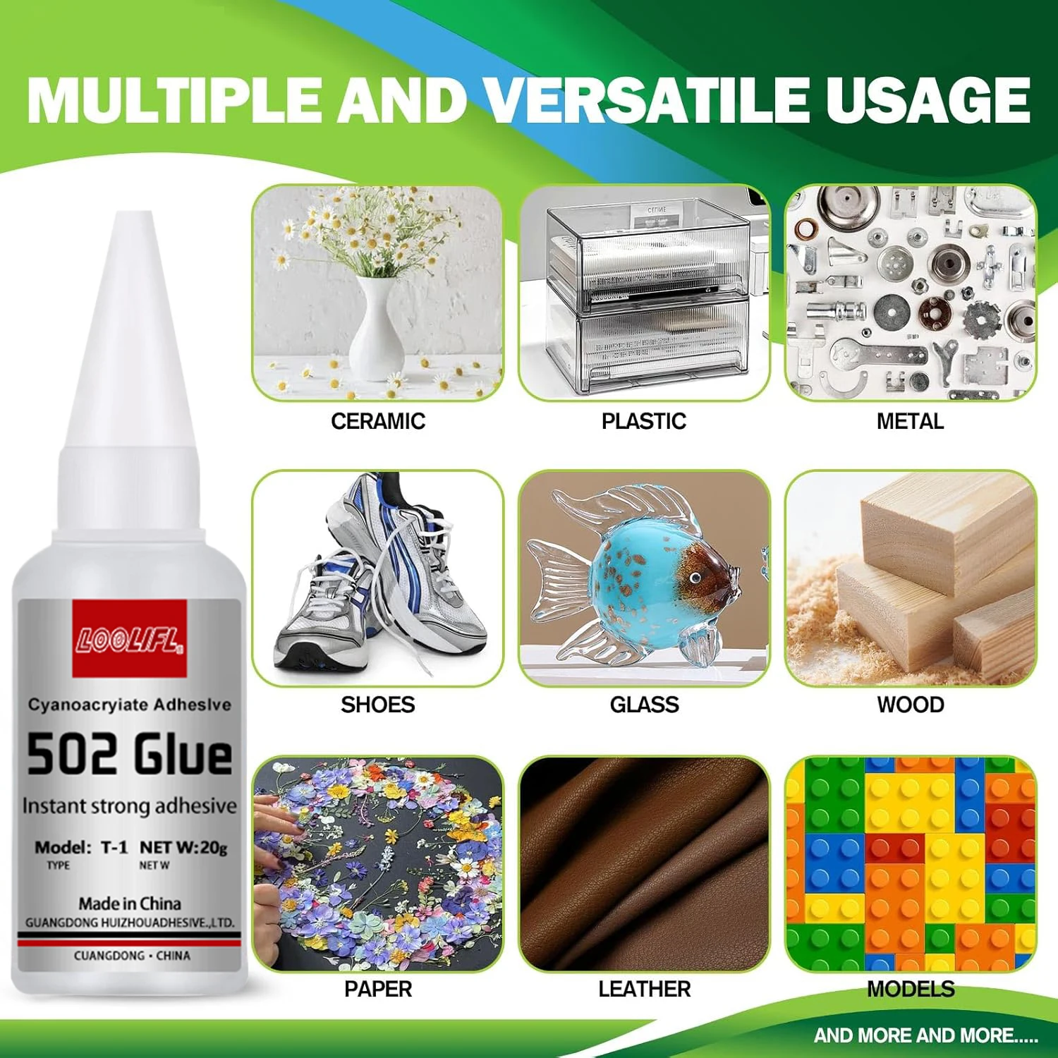Супер клей LOOLIFL502-20 г, прозрачный клей подходит для ремонта пластиковых игрушек, поделок своими руками, автомобилей, изготовления моделей, быстрого крепления 1-5 шт.