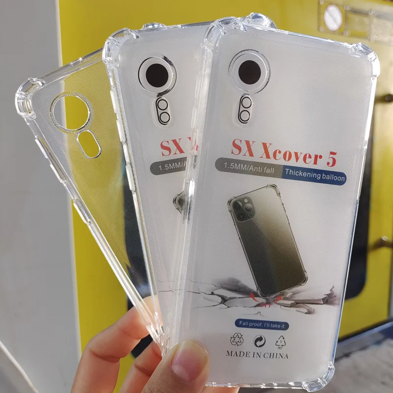 XCover5 G525 Clear Shockproof TPU Case for Samsung Galaxy X Cover 5 Xcover 5 Protective Cover Airbag Capa Fundas Coque