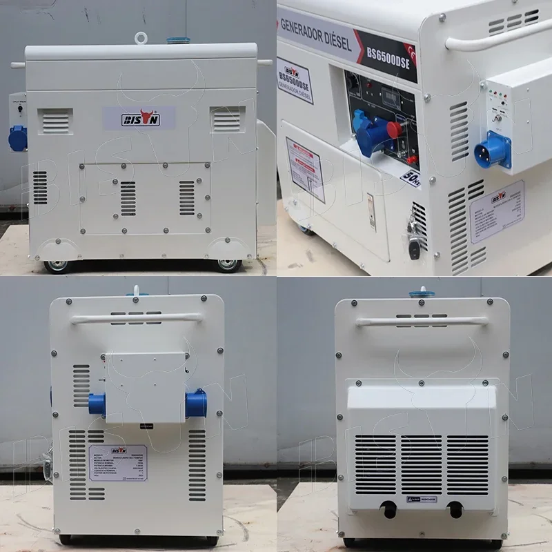 Single Cylinder Air-cooled Diesel Generator, Small 5kw 50hz Portable Silent Generator Set, Single-phase/three-phase Power