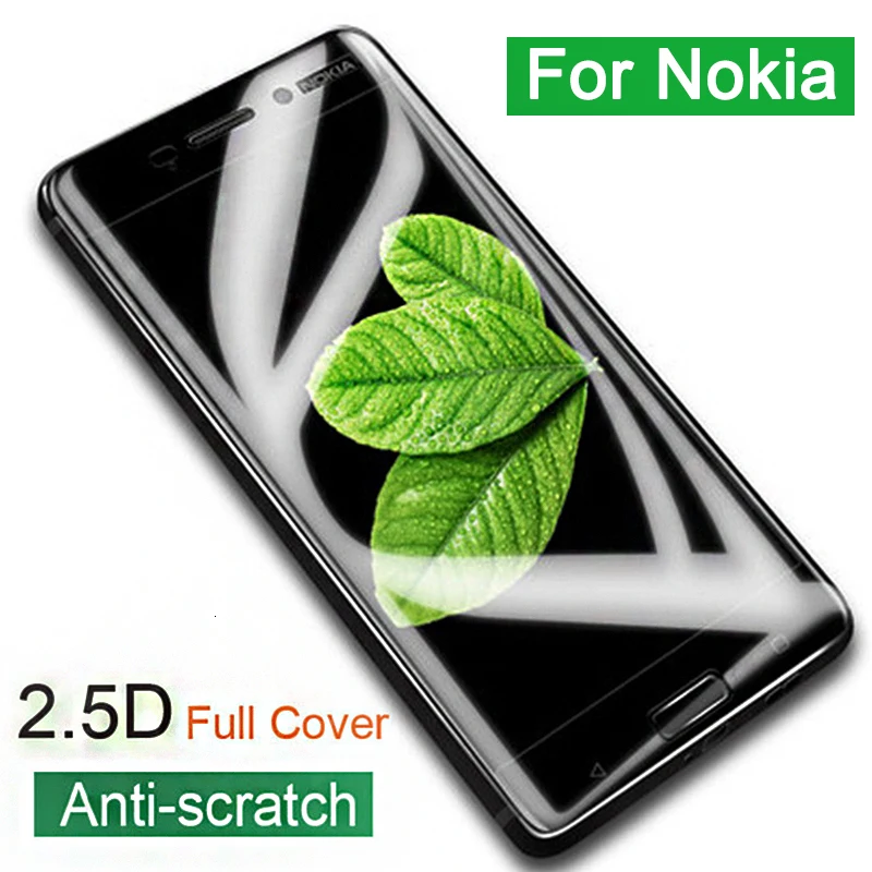 Tempered Glass Case For Nokia 5 6 7 Plus 8 9 2.1 3.1 5.1 6.1 7.1 X5 X7 Protective glass full cover Screen Protector safety Film