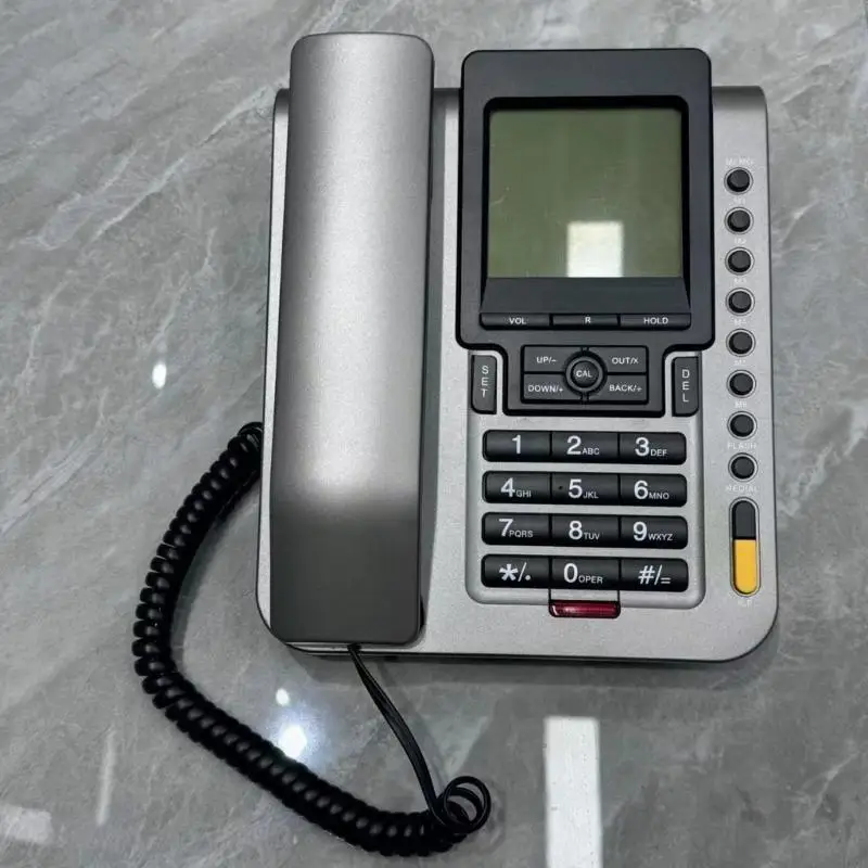 4X7E Corded Telephone Landline Telephone Big Button Landline Phones with Caller